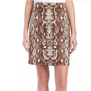 J McLaughlin Animal Print Bainbridge Stretch Pencil Skirt 🔥